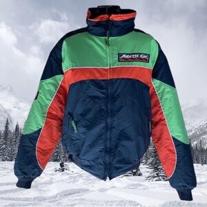 Vintage Arctic Cat Snowmobile Women's ZL Short Jacket Size Large